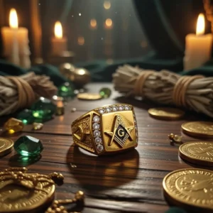 Haunted Illuminati Ring Elite Wealth Power Influence Illuminati Djinn Relic