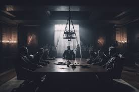 Illuminati initiation rituals showing blindfold, oath, and light symbolism