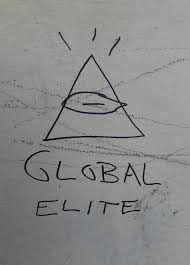 Meritocratic elite pyramid symbolizing rise through talent and achievement